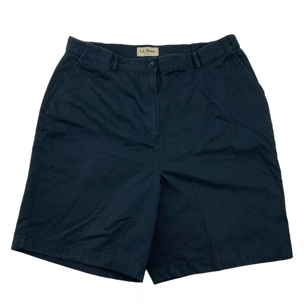 L.L. Bean Navy Blue Shorts sz18 expandable waist